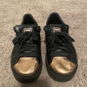 puma sneakers metallic tip